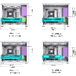 Компьютерный корпусMini-Tower/ Case JONSBO D31 STD, Mini-Tower, TG, no fan, 1xUSB-A 3.2 + 1xUSB-C 3.2, mATX, mDTX, mITX белый