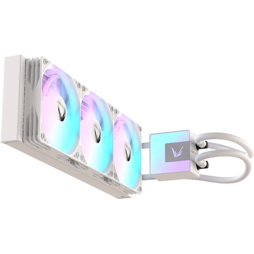 Кулер с водяным охлаждением Formula V Line ICE JET GLOW 360 WH, 360мм, 3x120мм, ARGB fans, LGA115X/1200/1700/1851, AM4/AM5