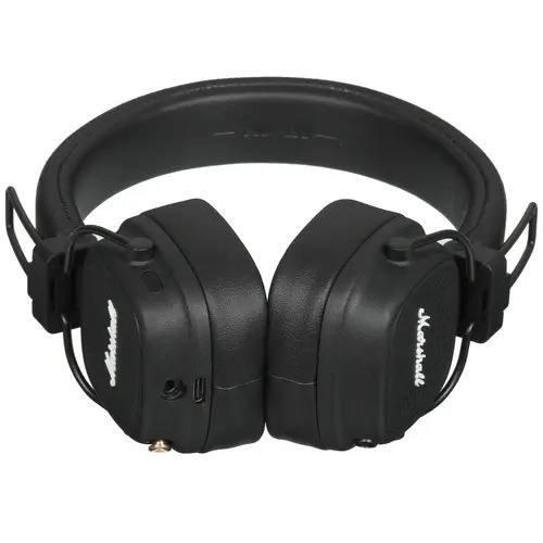 Беспроводные/проводные наушники Marshall Major V черный, накладные, Bluetooth + проводной, беспроводная зарядка, до 100 ч