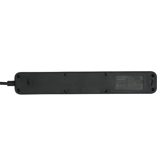 Сетевой фильтр Гарнизон 2.0 Мультипорт EPS-4-U3-B-2, 4 р, 10А, 3xUSB, 2 м, ур.защиты 2+, черный, пакет