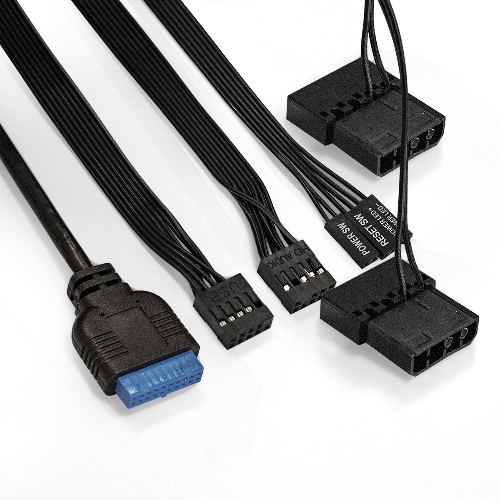 Компьютерный корпус Minitower ExeGate EX294384RUS Mistery R2 (mATX, без БП, 2*USB+1*USB 3.0, аудио, черный, 1 вент. 12см с RGb подсветкой и полоса на передней панели, боковая панель - закаленное стекло)