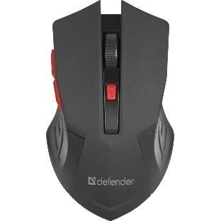 Мышь беспроводная Defender Accura MM-275 красный, 1600 dpi, радиоканал, USB, кнопки - 6