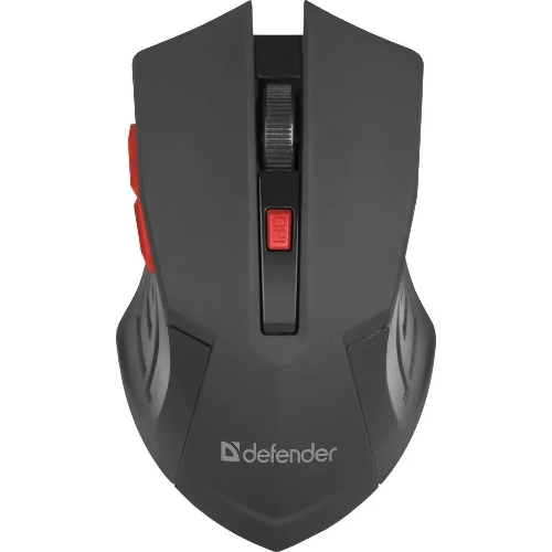 Мышь беспроводная Defender Accura MM-275 красный, 1600 dpi, радиоканал, USB, кнопки - 6