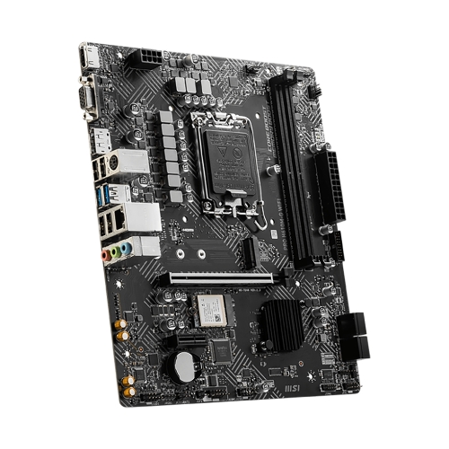 Материнская плата MSI PRO H610M-G WIFI H610, LGA1700, 2*DDR5, 1*PCIEx16, 1*PCIEx1, 1*M.2, 4*USB3.2Gen1, 6*USB2.0, 4*SATA3.0, 1G, VGA, DP, HDMI, M-ATX, RTL