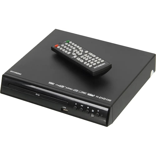 Плеер DVD Hyundai H-DVD100 черный ПДУ