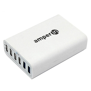 Блок питания (сетевой адаптер) Amperin Quick Charge 6-port QC 3.0 USB (YDS-TC060-4-2-0), белый