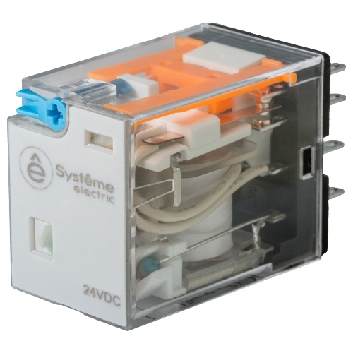 Реле 5A 4CO 24VDC тест кнопка LED