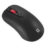 Мышь беспроводная Defender Nexus MS-195 черный, 1600 dpi, радиоканал, USB, кнопки - 4