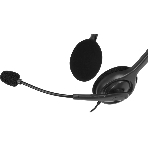 Гарнитура Logitech H111 чёрный, проводная, 3.5 мм
