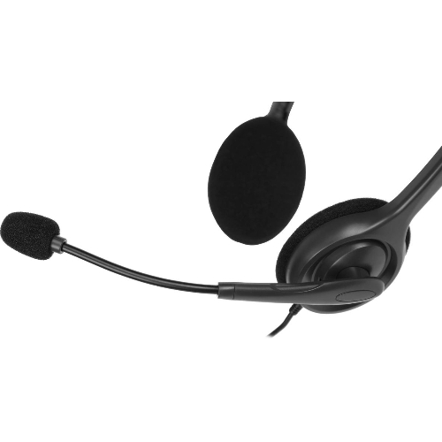 Гарнитура Logitech H111 чёрный, проводная, 3.5 мм