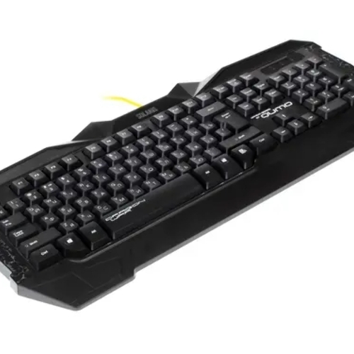 Комплект клавиатура+мышь Qumo Solaris проводной, USB, 2200 DPI, чёрный