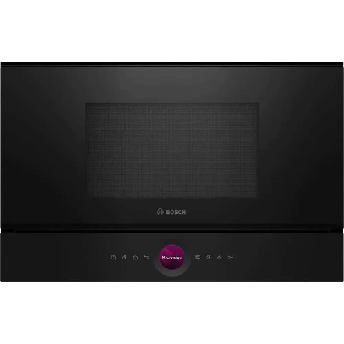 Встраиваемая микроволновая печь Bosch BFL7221B1 черный, 21 л, 900 Вт, переключатели - поворотный механизм/сенсор