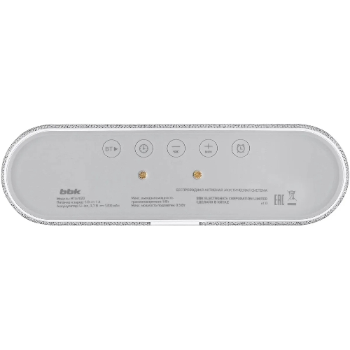 Портативная колонка BBK BTA2020 белый 5W 1.0 BT 10м 1200mAh