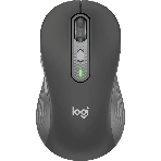 Мышь беспроводная Logitech M750 L Large графитовый, 4000 dpi, радиоканал, Bluetooth, USB, кнопки - 5