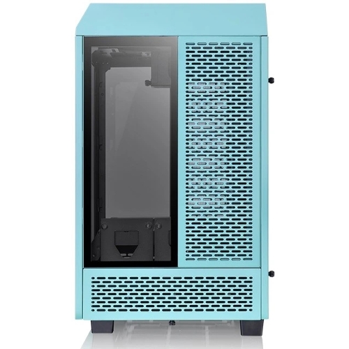 Компьютерный корпус Thermaltake The Tower 100 Turquoise черный без БП miniITX 1x120мм 3x140мм 2xUSB 3.0 audio bott PSU