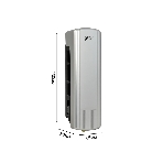 Дозатор для мыла Puff-8110S 350 мл, хром, ABS-пластик