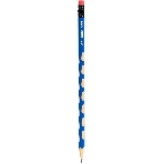 Карандаш чернографитный Deli EC016-2B U-Touch 2B, трехгранный, (12шт) ластик