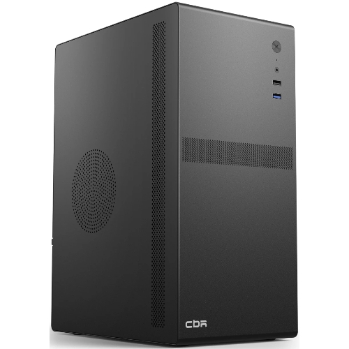 Компьютерный корпус CBR mATX Minitower V203, без БП, 1хUSB 3.0, 1хUSB 2.0, HD Audio+Mic, черный PCC-MATX-V203-WPSU