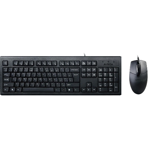 Комплект клавиатура+мышь A4Tech KRS-8372 проводной, USB, 1200 DPI, чёрный
