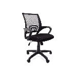 Кресло Chairman 696 TW-01 черный, ткань, 120 кг, механизм качания