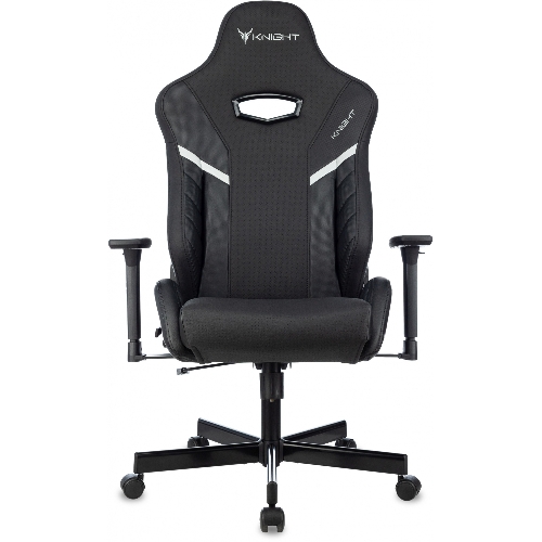 Кресло Knight Thunder 5X черный, экокожа, 120 кг, механизм качания