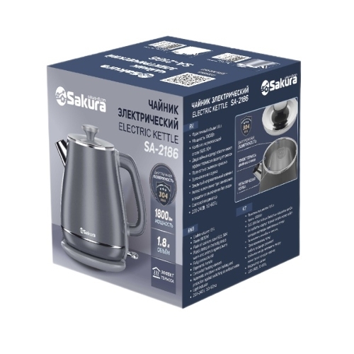 Чайник электрический Sakura SA-2186W 1.8 л, бел