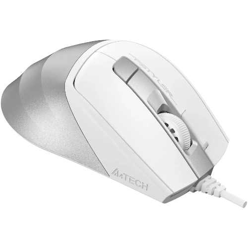 Мышь проводная A4Tech Fstyler FM45S Air белый/серебристый, 2400 dpi, USB, кнопки - 7