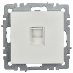 Розетка компьютерная IEK BRITE РК11-БрБ RJ45 кат.6 белый