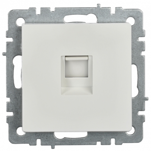 Розетка компьютерная IEK BRITE РК11-БрБ RJ45 кат.6 белый
