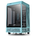 Компьютерный корпус Thermaltake The Tower 100 Turquoise черный без БП miniITX 1x120мм 3x140мм 2xUSB 3.0 audio bott PSU