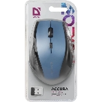 Мышь беспроводная Defender Accura MM-365 синий, 1600 dpi, радиоканал, USB, кнопки - 6