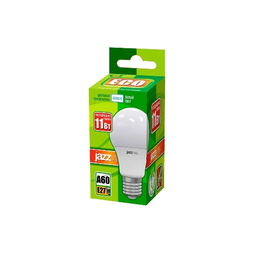 Лампа светодиодная JazzWay PLED-ECO/SE-A60 11Вт грушевидная 4000К белый E27 840лм 220В