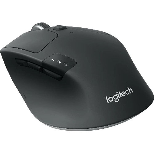 Мышь беспроводная Logitech M720 Triathlon черный, 1000 dpi, радиоканал, Bluetooth, USB, кнопки - 8