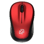 Мышь беспроводная Oklick 665MW черный/красный, 1000 dpi, радиоканал, USB, кнопки - 3