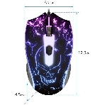 Мышь проводная Defender Overmatch GM-069 черный, 2400 dpi, USB, кнопки - 4