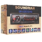 Автомагнитола Soundmax SM-CCR3181FB, 1 DIN, Bluetooth, USB Type-A, AUX