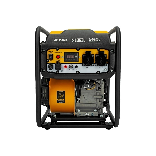 Электрогенератор бензиновый инверторный Denzel GK-2200iF, 2.2 кВт, 95 дБ, 27 кг