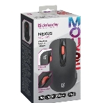 Мышь беспроводная Defender Nexus MS-195 черный, 1600 dpi, радиоканал, USB, кнопки - 4