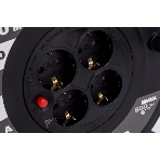 Удлинитель на катушке 4х30 м 2P+PE 16А УК30 с термозащ. 3х1.5 кв.мм GENERICA IEK WKP20-16-04-30-G