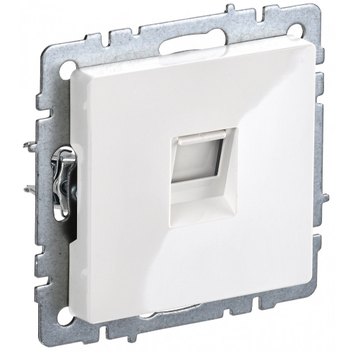 Розетка компьютерная IEK BRITE РК11-БрБ RJ45 кат.6 белый