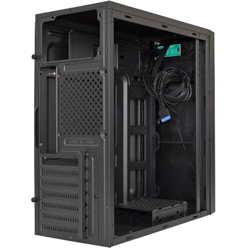 Компьютерный корпус Miditower ExeGate XP-333U-UNS350 (ATX, БП UNS350 с вент. 12см, 1хUSB/2хUSB 3.0, аудио, черный)