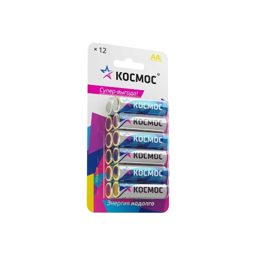 Элемент питания Космос алкалиновый AA/LR06 BP-12 (блист.12шт)