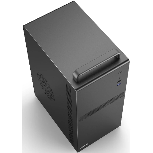 Компьютерный корпус CBR mATX Minitower V205, без БП, 1хUSB 3.0, 1хUSB 2.0, HD Audio+Mic, ручка, каркас металл 1.8мм, Black PCC-MATX-V205-WPSU
