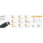 Комплект клавиатура+мышь A4Tech KR-8520D проводной, USB, 1200 DPI, чёрный
