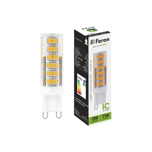 Лампа светодиодная Feron LB-433 7W 230V G9 4000K