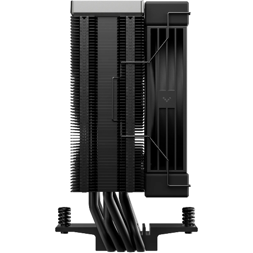 Кулер для процессора DEEPCOOL AK400 G2 LGA1851/1700/1200/115X/AM5/AM4 (12шт/кор, TDP 220W, PWM, Fan 120мм, 4 тепл. Трубки, Wood-grain top cover, черный) RET (R-AK400G2-BKNNMN-GJD)