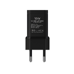 Сетевое зарядное устройство Maxvi A304 Type-C\USB 3A 15W, черный
