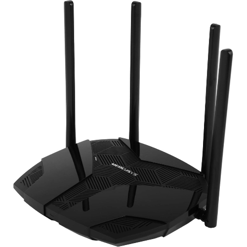 Роутер Mercusys MR70X AX1800 Dual-Band WiFi 6 Router, 574 Mbps at 2.4 GHz + 1201 Mbps at 5 GHz,4× Fixed External Antennas, 3× Gigabit LAN Ports, 1× Gigabit WAN Port, 1024-QAM, OFDMA, Router/Access Point Mode, MU-MIMO, WPA3, TWT, BSS Color