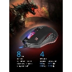 Мышь проводная Defender Sky Dragon GM-090L черный, 3200 dpi, USB, кнопки - 6