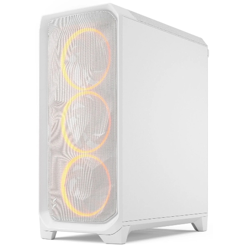 Корпус Fractal Design Meshify 3 White RGB TG Clear Tint, Midi-Tower, белый, 3 x 140 мм